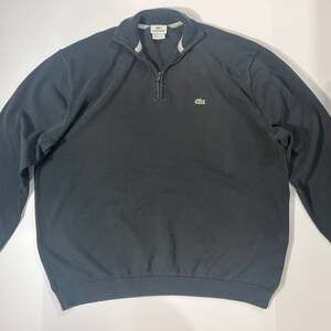 Lacoste Men's Mock Neck Quarter-Zip Interlock Sweatshirt XXL